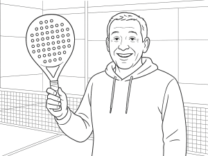 Starvie Kenta Pro 2024 padelracket med rund form og teksturert 3D karbonfiberflate