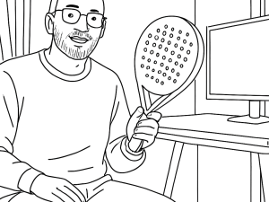 Tactical Padel El Jefe 2024 bat med dråbeform og tekstureret carbonoverflade i hånden